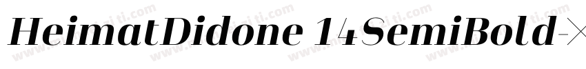 HeimatDidone 14SemiBold字体转换